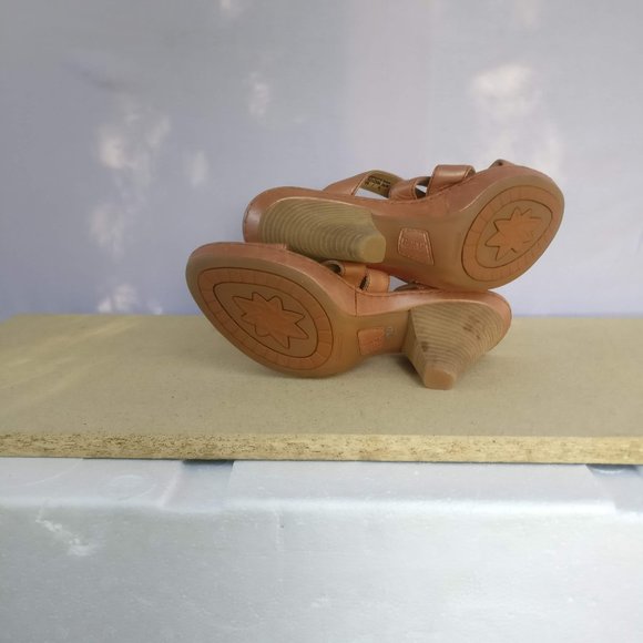 LeatherSandal BORN handcrafted 100%Leather Padded soft Heeled mule 9us/7uk - Picture 6 of 12